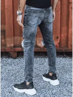 Pánské tmavě šedé džínové kalhoty FashionStreet UX3835