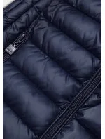 Tmavě modrá dámská vesta se stojáčkem (B2722-3) Tmavě modrá dámská vesta se stojáčkem (B2722-3)