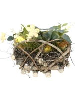 DEKORATIVNÍ SVÍCEN ŽLUTÝ 16CM NA ČAJOVOU SVÍČKU