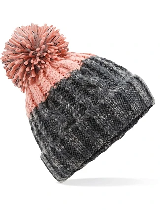 Beechfield B 437 Čepice Apres 53.0437 graphite grey/blush Beechfield B 437 Čepice Apres 53.0437 graphite grey/blush
