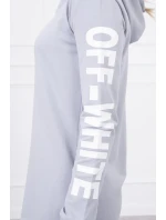 Off White šedé šaty Off White šedé šaty