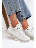 Dámské Kožené Tenisky GOE RR2N4083 Béžové