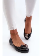 Dámské balerínky se srdcem ZAXY Černé Dámské balerínky se srdcem ZAXY Černé