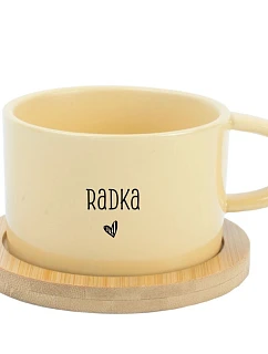 Radka - žlutý hrníček makronka 200 ml
