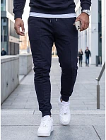 Pánská nezateplená mikina s kapucí, tmavě modrá, FashionStreet AX0673