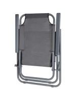 TURISTICKÉ KŘESLO S POLŠTÁŘI 61x66x65-108CM Tmavě šedé skládací ENERO CAMP - TYP II TURISTICKÉ KŘESLO S POLŠTÁŘI 61x66x65-108CM Tmavě šedé skládací ENERO CAMP - TYP II