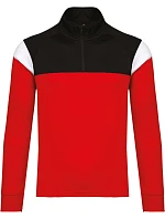 Kariban ProAct PA 388 Dětská tréninková mikina s 1/4 zipem 20.P388 sporty red/black Kariban ProAct PA 388 Dětská tréninková mikina s 1/4 zipem 20.P388 sporty red/black