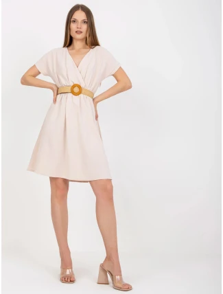 Dámské šaty CA SK 6308.55 Světle béžová - Rue Paris Dámské šaty CA SK 6308.55 Světle béžová - Rue Paris