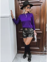 Dámský klasický svetr REGALIA tmavě fialový FashionStreet MY2103