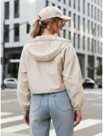 Dámská přechodová bunda s kapucí ISCAR bílá FashionStreet TY4207