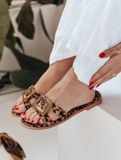 Dámské žabky GLAMSTEP s leopardím vzorem FashionStreet ZY0928