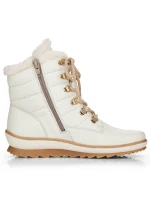 Kožené nepromokavé zateplené boty Remonte W RKR629 white
