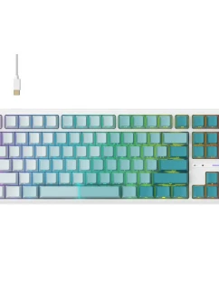 Herní klávesnice Havit KB901L (bílá a zelená)