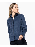 Kariban K 9107 Dámská melanžová pletená fleecová bunda 20.9107 light royal blue melange Kariban K 9107 Dámská melanžová pletená fleecová bunda 20.9107 light royal blue melange