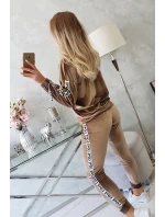 Láska velurová sada hnědá Láska velurová sada hnědá