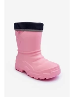 Dětské Oteplené Galosy Befado 162Y307 Růžové