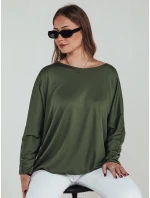 LOOSEFEMME dámská oversize halenka s přívěskem zelená FashionStreet RY2707