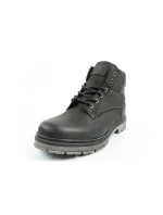 Wrangler Allan Mid pánské boty sable boots smart leather black