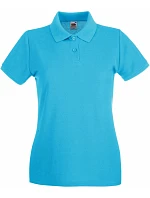 Fruit of the Loom Lady-Fit Premium Polo Dámské piqué polo 16.3030 azure blue Fruit of the Loom Lady-Fit Premium Polo Dámské piqué polo 16.3030 azure blue