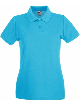 Fruit of the Loom Lady-Fit Premium Polo Dámské piqué polo 16.3030 azure blue Fruit of the Loom Lady-Fit Premium Polo Dámské piqué polo 16.3030 azure blue