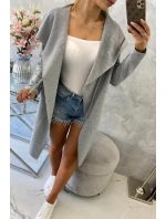 Volná pláštěnka s kapucí šedá Volná pláštěnka s kapucí šedá