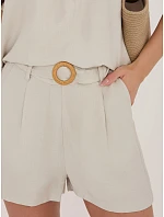 Šortky D60103M62612KA2 světle béžové