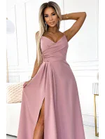 299-16 CHIARA elegantní maxi dlouhé šaty bez ramínek - BRUCE ROSE 299-16 CHIARA elegantní maxi dlouhé šaty bez ramínek - BRUCE ROSE