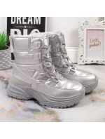 Potocki W WOL117B metalické šněrovací sněhule