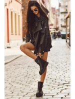 Zateplené dámské kotníkové boty se zlatým sponem Černé Elanore Zateplené dámské kotníkové boty se zlatým sponem Černé Elanore