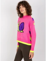 Dámský svetr EM SW 1027 01 růžový