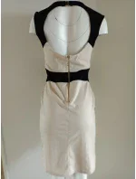 Dámské šaty 18536 černo-béžové - Koucla