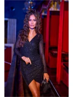 Dámské šaty SUK0422 Černá - Roco Fashion Dámské šaty SUK0422 Černá - Roco Fashion