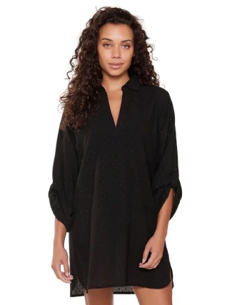 Plážové šaty 7229 black - LingaDore Plážové šaty 7229 black - LingaDore