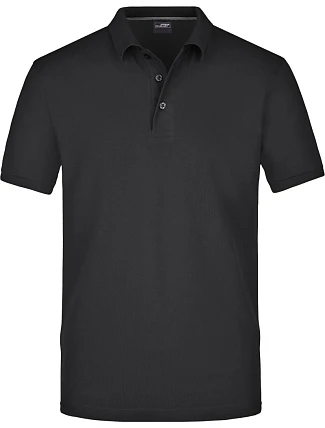 Daiber JN 708 Pánské pima piqué polo 02.0708 black Daiber JN 708 Pánské pima piqué polo 02.0708 black