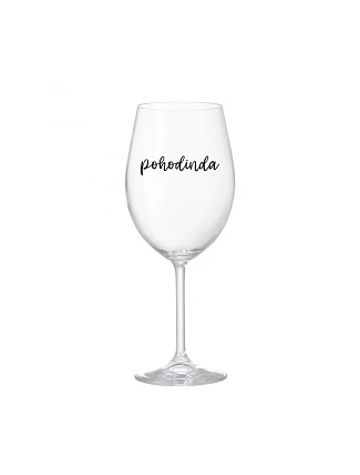 POHODINDA - čirá sklenice na víno 350 ml