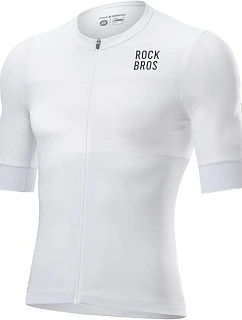 Rockbros pánské cyklistické tričko, bílé, 3D, velikost XL