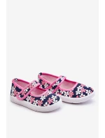 Dětské balerínky v květech námořnických modro-růžových Noah
