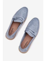 Dámské mokasyny z eko semiše modré Renelia