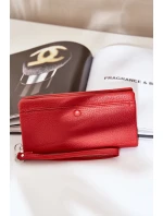 Velká Dámská Peněženka S Ražbou Eko Kůže Červená Martiel Velká Dámská Peněženka S Ražbou Eko Kůže Červená Martiel