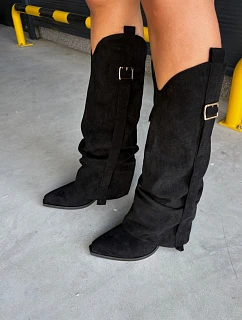 Kozačky na podpatku model 230959 Step in style