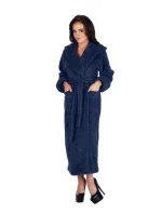 Dlouhý dámský župan De Lafense 807 Kapuce Dlouhý dámský župan De Lafense 807 Kapuce