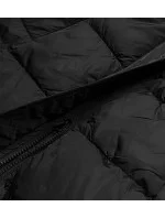 Černá dámská zimní bunda s kapucí (AG1-J9091)