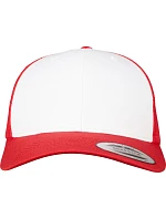 Flexfit 6606CF 6 panelová Trucker kšiltovka 55.06CF red/white/red