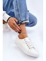 Dámské hladké nízké tenisky Big Star LL274058 Bílé