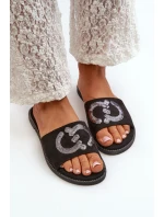 Dámské Ploché Žabky S Cekulemi S.Barski KV27-052 Černé