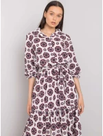 Šaty LK SK 508525.17 bílé a červené