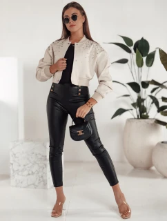 Dámské voskované kalhoty SKINLOVE s vysokým pasem černé FashionStreet UY2198