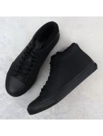 Pánské černé zateplené kotníkové tenisky Big Star OO174607