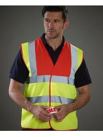 Yoko HVW 100 Hi-Vis bezpečnostní vesta 79.W100 hi vis orange/hi vis yellow