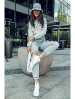 Dámské vysoké textilní tenisky na platformě Big Star LL274185 Bílá Dámské vysoké textilní tenisky na platformě Big Star LL274185 Bílá